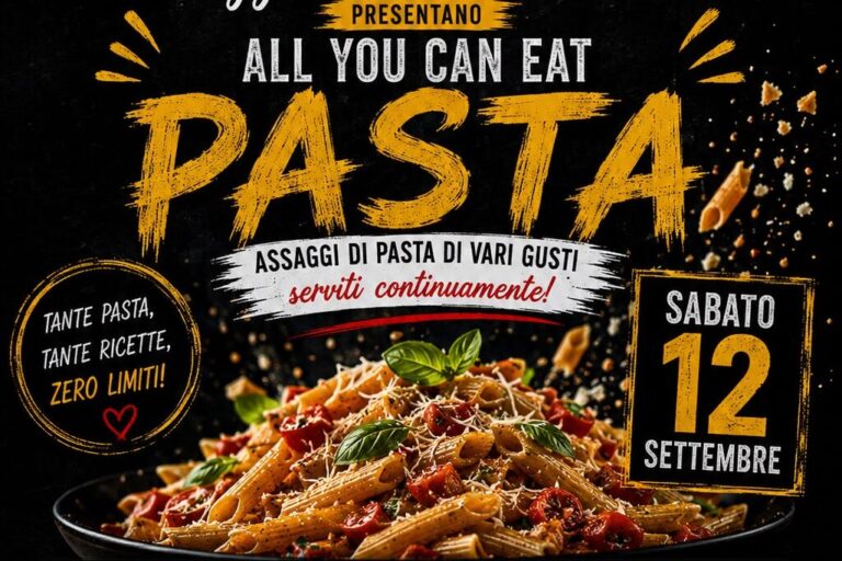 12 settembre: All You Can Eat Pasta