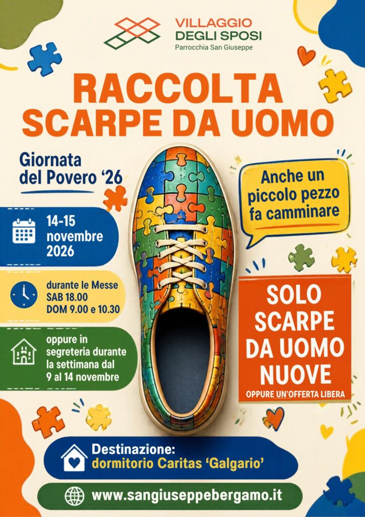 Raccolta scarpe giornata povervo 2026