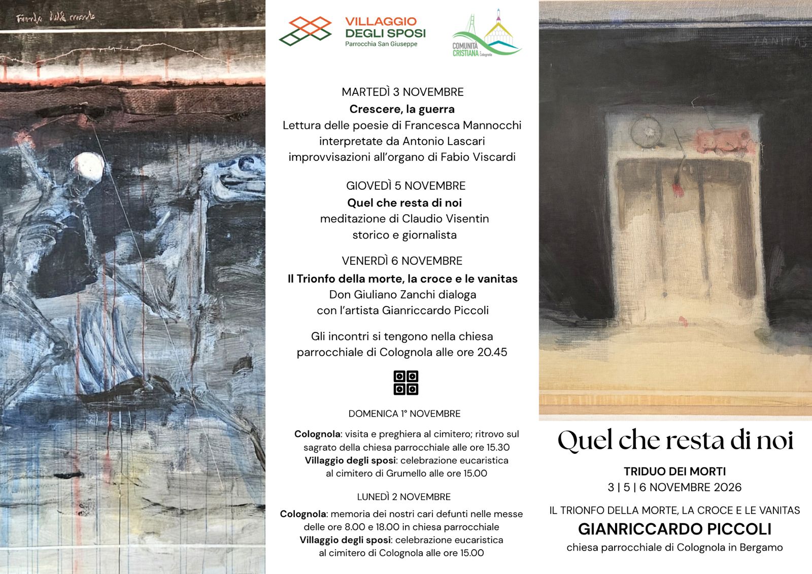 triduo dei morti volantino